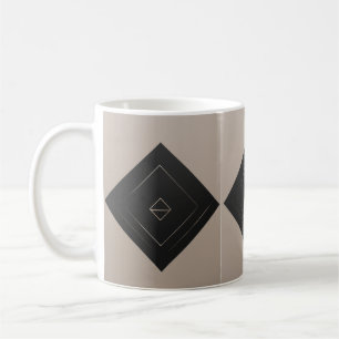 minimalist geometric pattern mug sleek design