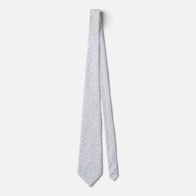 Minimalist Geometric Pattern Neck Tie (Front)
