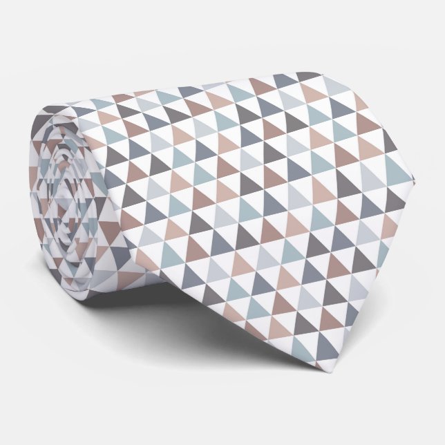 Minimalist Geometric Pattern Neck Tie (Rolled)