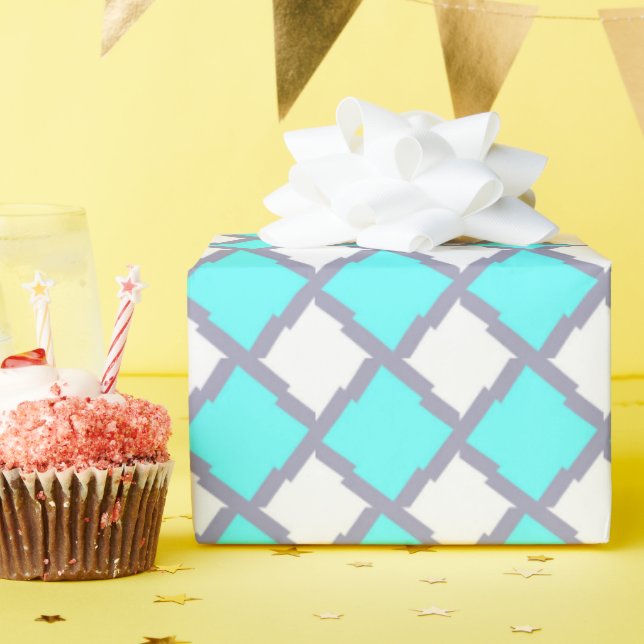 Minimalist Geometric Pattern Wrapping Paper (Birthday Party)