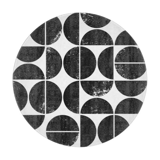 Minimalist geometric: Scandinavian semicircles. Cutting Board (Front)