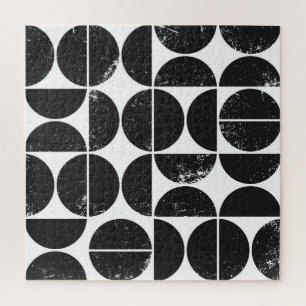 Minimalist geometric: Scandinavian semicircles. Jigsaw Puzzle