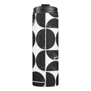 Minimalist geometric: Scandinavian semicircles. Thermal Tumbler