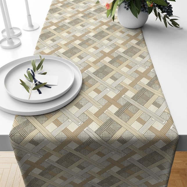 Minimalist Geometric Table Runner Modern Touch (Minimalist Geometric Table Runner Modern Touch)