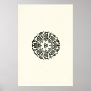 Minimalist Geometric Vintage Sketch Art Poster