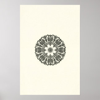 Minimalist Geometric Vintage Sketch Art Poster