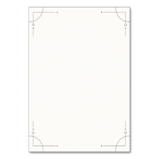 Minimalist Geometric Wedding Table Number