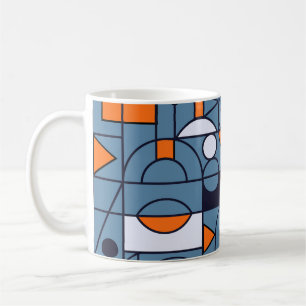 Minimalist Geometry: Retro Abstract Poster Coffee Mug
