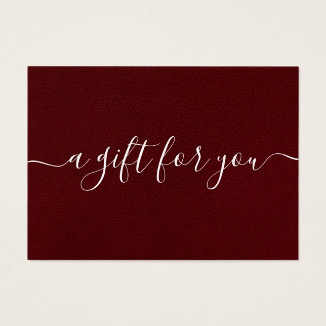 Minimalist Gift Certificate for Small Business (Front)