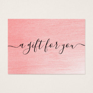 Minimalist Gift Certificate for Small Business