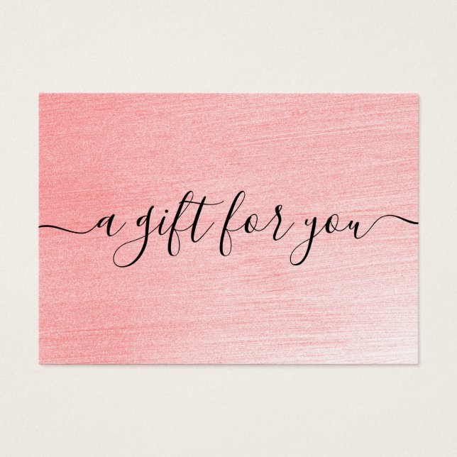 Minimalist Gift Certificate for Small Business (Front)