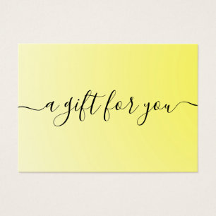 Minimalist Gift Certificate for Small Business