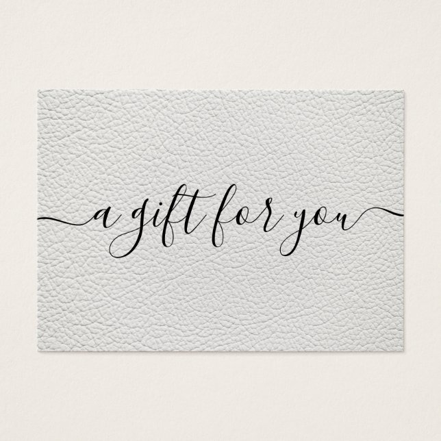 Minimalist Gift Certificate for Small Business (Front)