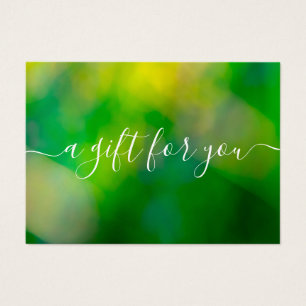 Minimalist Gift Certificate for Small Business