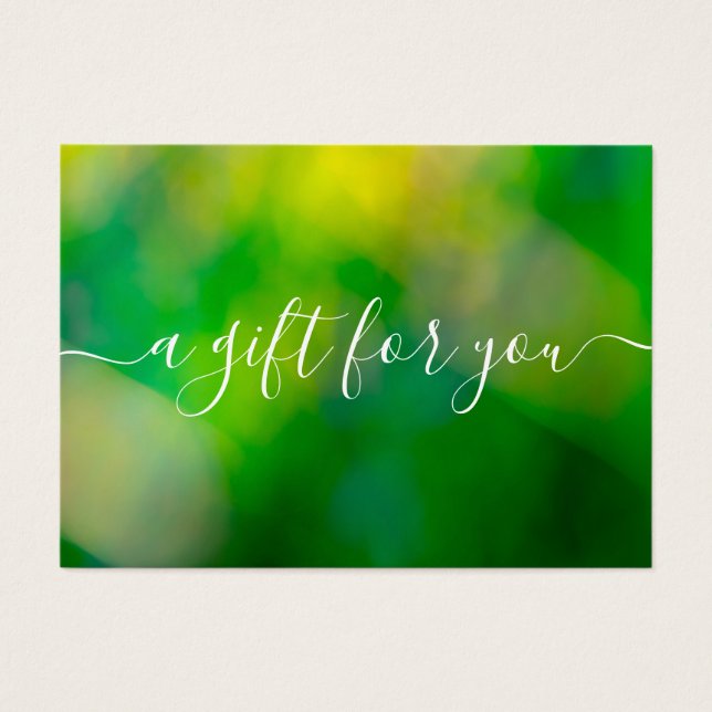 Minimalist Gift Certificate for Small Business (Front)