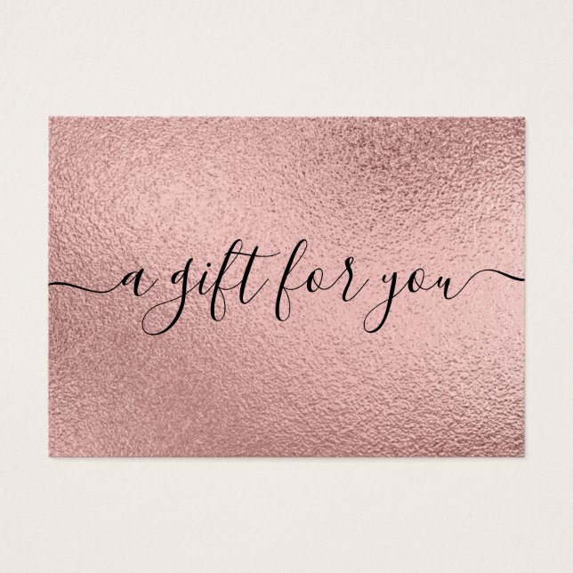 Minimalist Gift Certificate for Small Business (Front)