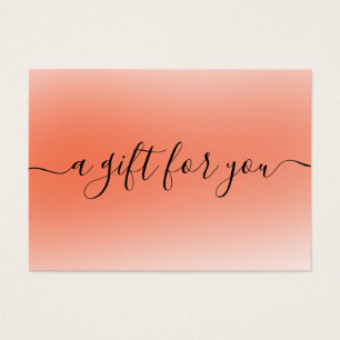 Minimalist Gift Certificate for Small Business