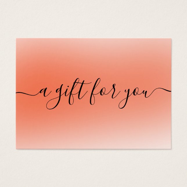 Minimalist Gift Certificate for Small Business (Front)