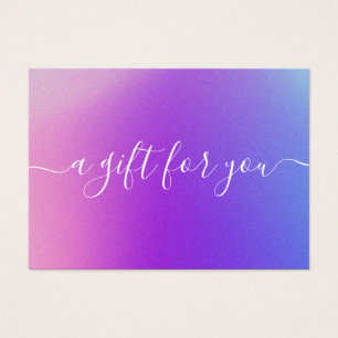 Minimalist Gift Certificate for Small Business