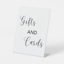 Minimalist Gifts and Cards Sign
