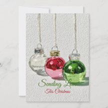 Minimalist Glass Christmas Ornaments