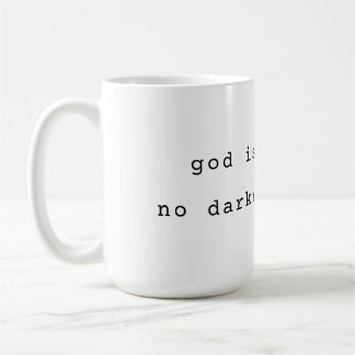 Minimalist God is Light Coffee Mug