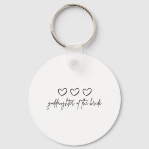 Minimalist Goddaughter Of The Bride Matching Weddi Key Ring