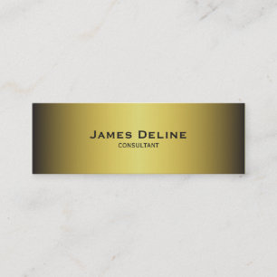 Minimalist Gold Consultant Business Card