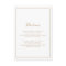 Minimalist Gold Directions Enclosure Card