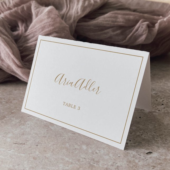 Minimalist Gold Wedding Place Cards (Creator Uploaded)