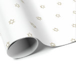 Minimalist gold white Magen David pattern elegant Wrapping Paper<br><div class="desc">Minimalist gold and white Magen David pattern simple elegant gift Wrapping Paper.

Faux gold Star of David,  Hebrew Magen David pattern on white background.

This wrapping paper is great for Hanukkah,  Chanukah,  bar mitzvah,  bat mitzvah,  Shabbat and Jewish Holidays.</div>