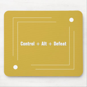 Minimalist Golden Witty Quote Mousepad