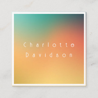 Minimalist Gradient Business Card