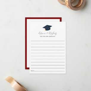Minimalist Graduation Icon Advice Card