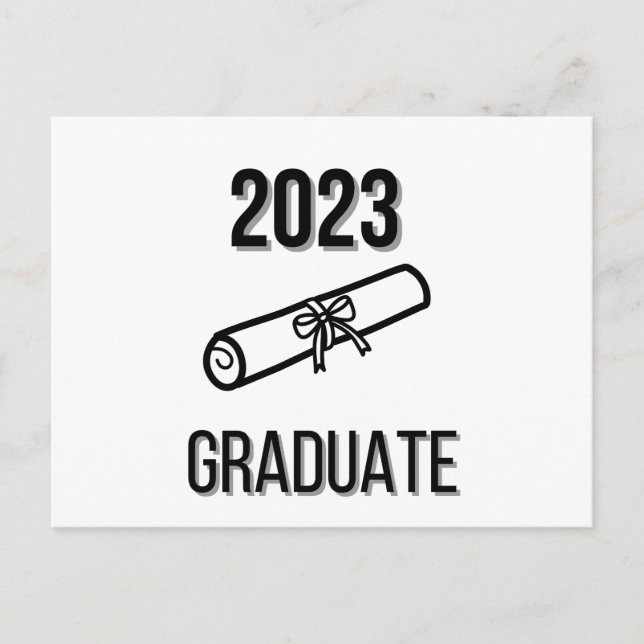 minimalist Graduation Invitation (Front)