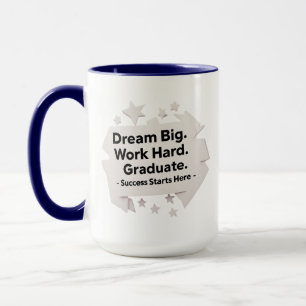 Minimalist Graduation Mug – Dream Big 15oz Combo 