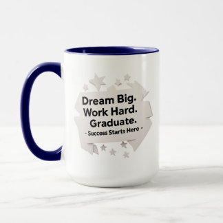 Minimalist Graduation Mug – Dream Big 15oz Combo 
