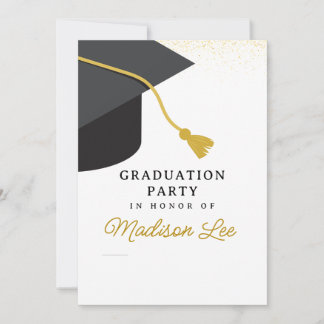 Minimalist Graduation Party Invitation