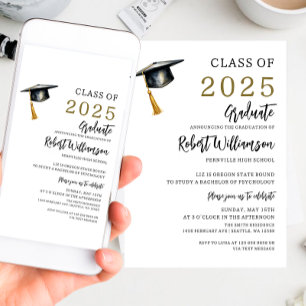 Minimalist Graduation Party Invitation