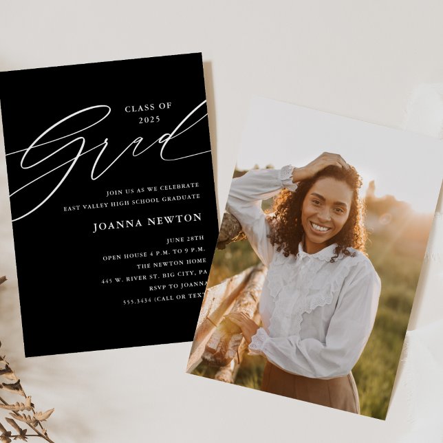 Minimalist Graduation Party Invitation (Creator Uploaded)