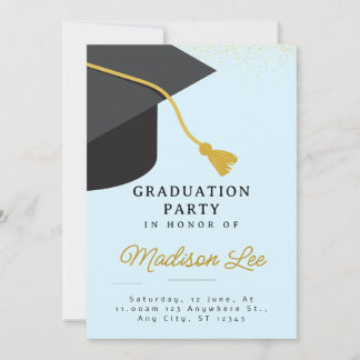 Minimalist Graduation Party Invitation
