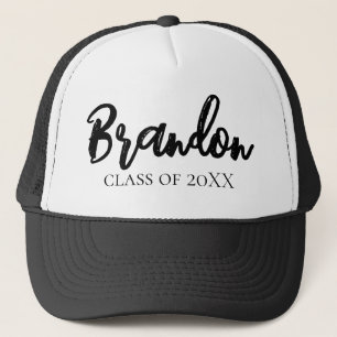 Minimalist Graduation School Party Announcement Trucker Hat