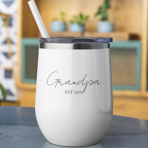 Minimalist Grandpa EST 2025   New Grandpa Gift