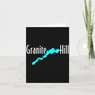 Minimalist granite hill lake - ontario canada card