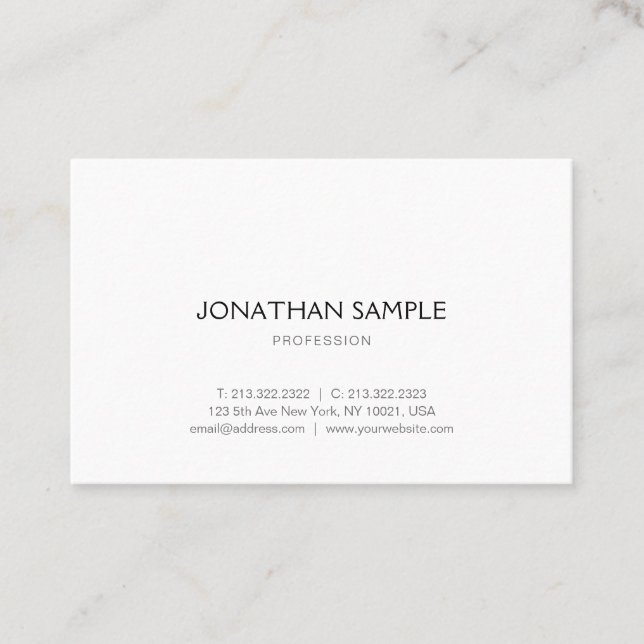 Minimalist Graphic Design Template Professional Business Card (Front)