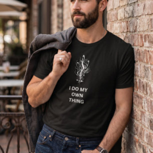 Minimalist Graphic "I Do My Own Thing" Aesthetic  T-Shirt