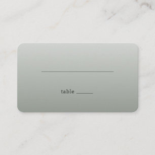 Minimalist Gray Line Place Card