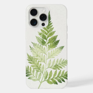 Minimalist Green Fern Botanical Illustration iPhone 15 Pro Max Case