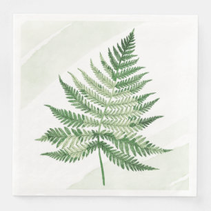 Minimalist Green Fern Napkin