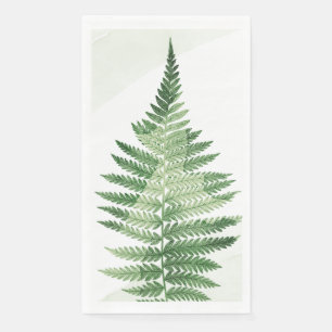 Minimalist Green Fern Napkin